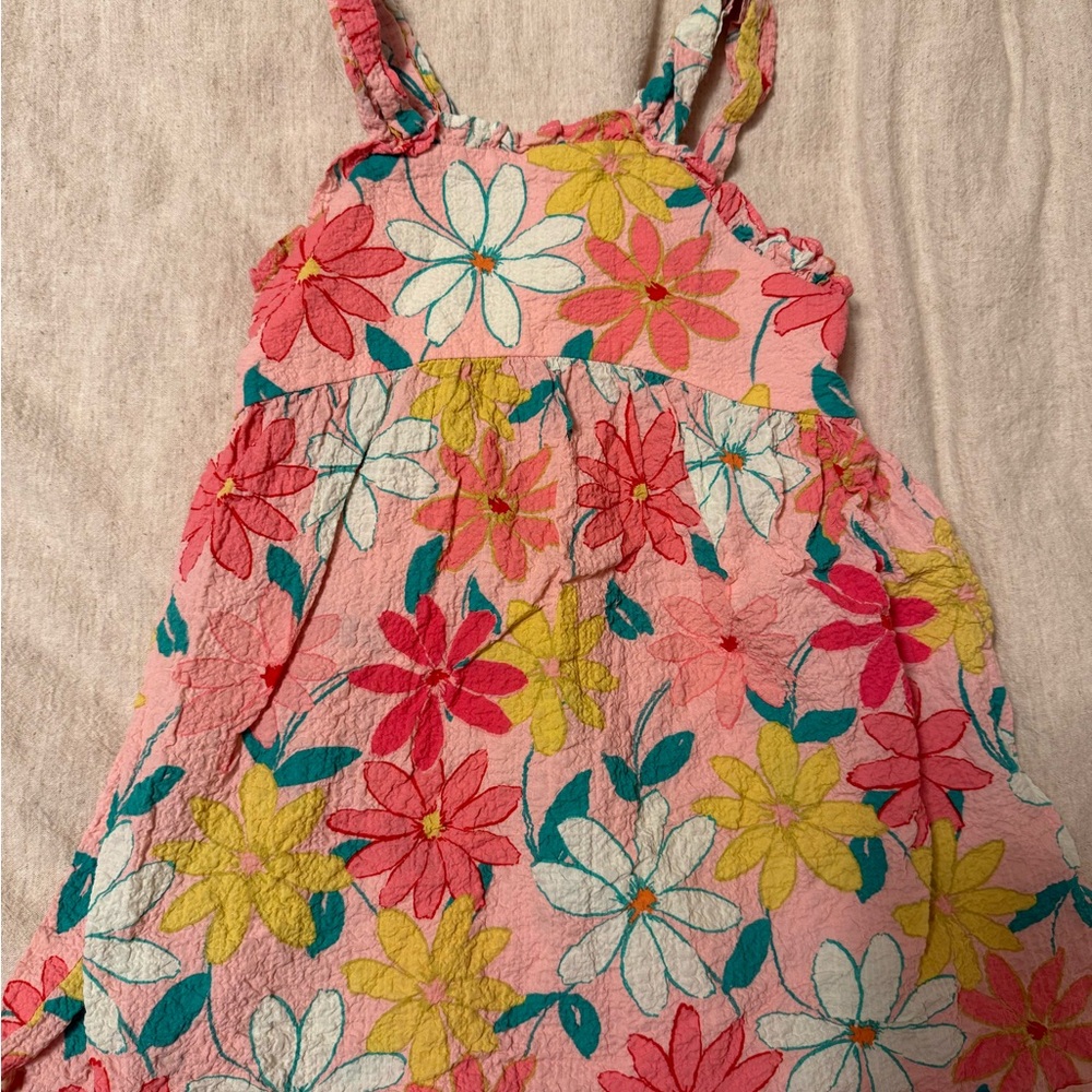 Zara Pink Floral Ruffled Dress